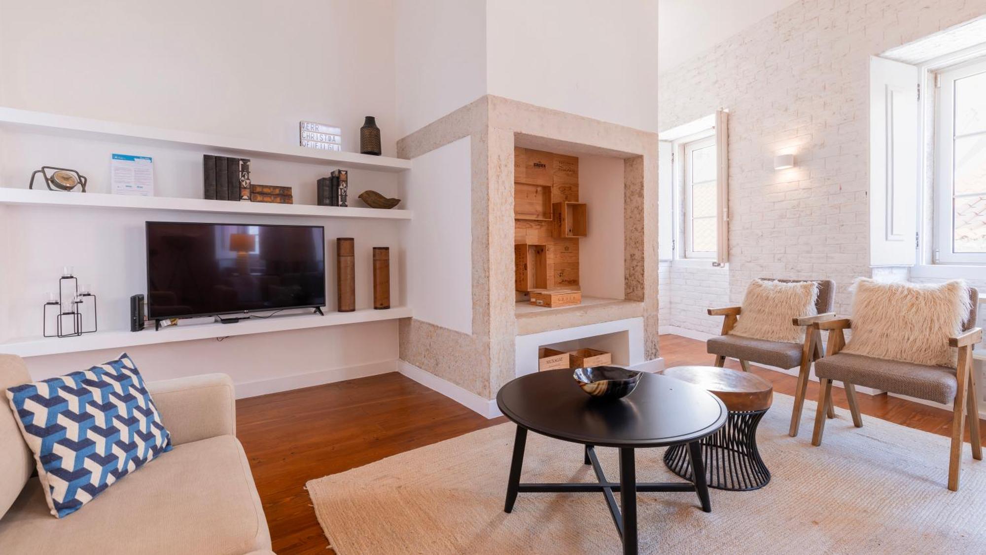 Charming 3Bdr Duplex In City Center By Lovelystay Lissabon Exterior foto